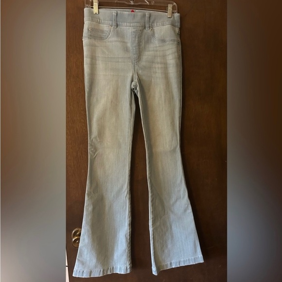 Spanx Flare Jeans women’s size L light wash blue denim - Picture 4 of 5